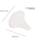 Top view of Kids Bike Seat For Girls On 12 To 20 Inch Bikes Wide And Comfy Pink Saddle With Waterproof Material Ergonomic Design