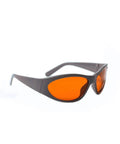 Heavy Duty Laser Safety Glasses For 532Nm And 1064Nm Beams Providing Rock Solid Optical Density Eye Protection Goggles in orange lenses design.