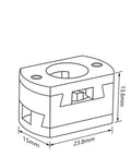 Get Smooth And Stable 18mm By 16mm Oldham Coupling Shaft Fit For VzBoT Ender3 CR10 Z Axis Screw Voron 3D Printer Parts Perfect For Upgrade; 15x23.8mm diagram