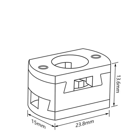 Get Smooth And Stable 18mm By 16mm Oldham Coupling Shaft Fit For VzBoT Ender3 CR10 Z Axis Screw Voron 3D Printer Parts Perfect For Upgrade; 15x23.8mm diagram
