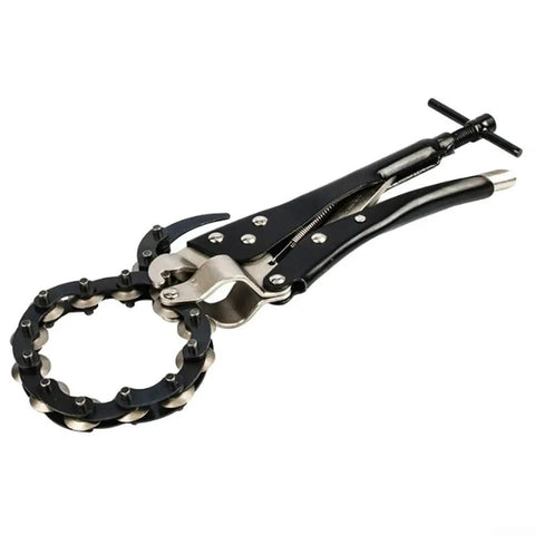 Heavy Duty Tailpipe Cutter Chain Plier For Exhaust Systems Carbon Steel Pipe Cutter For 19mm To 83mm Pipes Flexible 345mm Chain Lets You Slice In Tight Spaces Professional Grade Tool For Cars Trucks And Workshops, chain plier on white