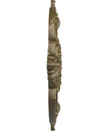 Side view of Benson Classic Ceiling Medallion Witch Hazel Crackle Finish Dope Look 28.375 Inch Outer Diameter