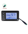 G51 LCD Display for Ebike Replacement Meter with 5 Pin Waterproof Plug displaying speed and odometer for 24 36 48V Bikes