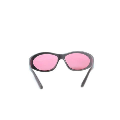 Top Tier Laser Protection Glasses for 755 Nm and 808 Nm Diodes heavy duty pink eyewear front view for laser safety.