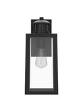 Front view of Dusk To Dawn Motion Sensor Porch Light With Built In GFCI Outlet No Fuss Install Waterproof Anti Rust Exterior Wall Mount Outdoor Light