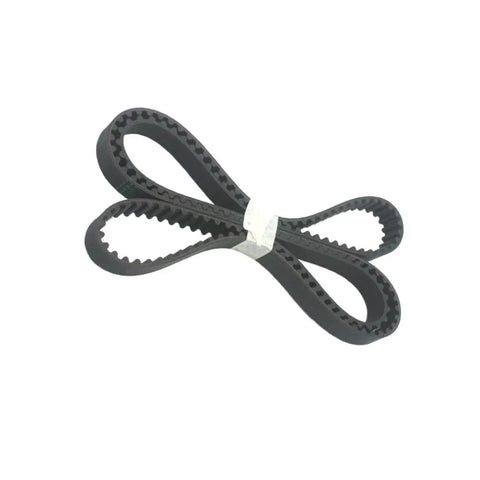 Essential Timing Belt And Water Pump Service Kit Fits 2003 To 2014 Honda Accord MDX And RL Models With V6 Engines Restoring Factory Specs Using Genuine OEM Part Numbers 14510RCA01 14400RCA01 38920RCA03 Runs Like A Dream For Many Years Ahead. black toothed timing belt coiled on white background