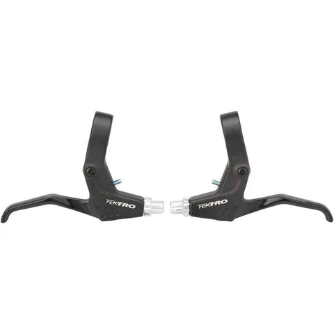RS360A Linear Pull Brake Lever Set for MTB Left and Right Pair 22.2mm Clamp Black Ergonomic Aluminum Levers