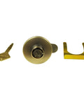 Top Shelf Push Button Lock Cylinder Assembly With Spare Key For Metal Toolboxes And Work Rig Gear Secure Alloy Steel hardware.