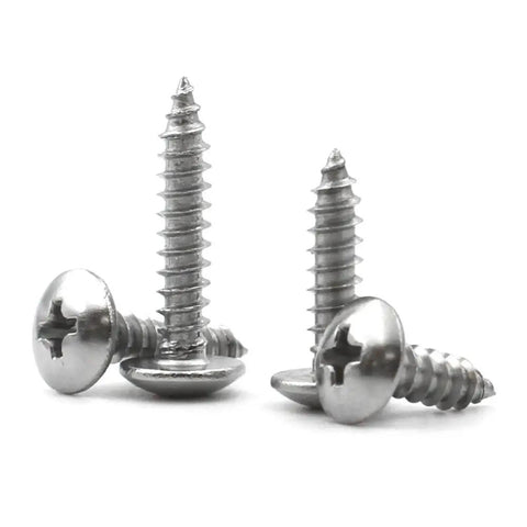 Pro Grade Stainless Steel Wood Screws Kit M3 To M6 With 80mm Mushroom Head Cross Recessed Truss Drive Rustproof 304 Set