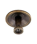 Flower Shape Metal Pull Knob Set In Bronze Tone Cabinet And Drawer Handles 2.5 By 3.5 Cm Includes Screws 10 Pack Easy Grip