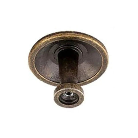 Flower Shape Metal Pull Knob Set In Bronze Tone Cabinet And Drawer Handles 2.5 By 3.5 Cm Includes Screws 10 Pack Easy Grip