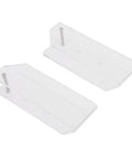 Acrylic Laptop Wall Mount, Zero Clutter Under Desk Stand, clear bracket for tablets, durable and supportive design.