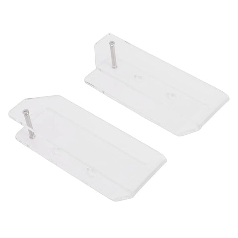 Acrylic Laptop Wall Mount, Zero Clutter Under Desk Stand, clear bracket for tablets, durable and supportive design.
