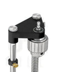 No Sweat Adjustable Woodworking Drill Guide With Precision Drilling Template showing the adjustable clamp with hex drive compatibility.