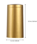 Premium Heat Shrink Wine Bottle Caps 100 Pack Flexible PVC Sealing Film 2.3 in tall gold seal for wine bottle freshness.