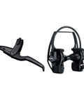 HS11 Hydraulic Rim Brake for Trekking and City Rides, easy mount, left or right hand use, 3 finger lever, black aluminum caliper