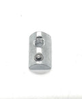 Drop-In T-Nut With Spring Ball Self Aligning 1/4-20 Tap For 15 Series Aluminum Extrusion in silver, close-up view