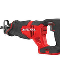 V20 Cordless Reciprocating Saw Bare Tool With 1-Inch Stroke, 0-3,000 RPM Variable Speed Trigger, Tool-Free Blade Release, shown side view