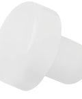 Silent Glide Swivel Rocker Chair Bumpers Built With Hella Durable Nylon Floor Protectors Featuring A Wide 1/2 Inch Foot And A Tight 1/4 Inch Stem To Keep Your Outdoor Setup Rolling Smooth In A Clean White 25 Pack, close-up of a white nylon bumper.