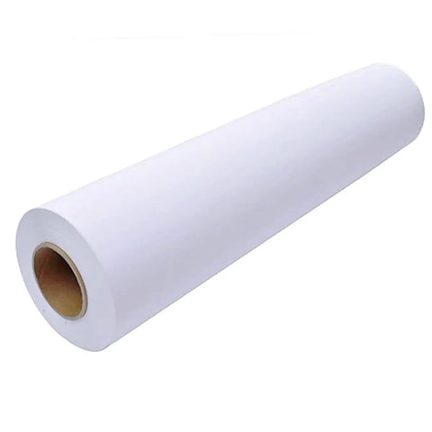Sticky High Tack Sublimation Transfer Paper Roll 36 Inch By 328 Feet For Elastic Fabrics Polyester Spandex Ghosting Free Heat Transfer Paper 100Gsm Adhesive 3 Inch Core Durable Easy Peel product image.