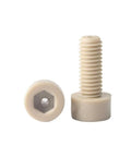 5 Pack M3 X 6mm X 1.2mm PEEK Socket Cap Hollow Screws High Temperature Corrosion Resistant plastic fasteners side view