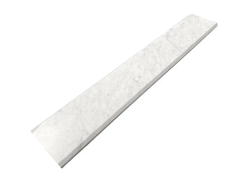 Carrara Marble Doorway Threshold Marble Saddle, Polished 4x24, Grayish White Natural Stone Floor Transition Strip for Doors.