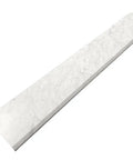 Carrara Marble Door Threshold Saddle 4 By 30 Inches Polished Floor Transition For Seamless Hallway, Room, Bathroom, And Entryway Floors Grayish White Stone 5/8 Inch Thick Easy Install
