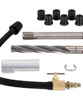 CalVan Tools 38900 two-valve Ford Triton spark plug thread repair kit with steel rods, hose and fittings
