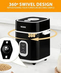 Omnidirectional Ball Transfer Caster Wheels For Kitchen Appliances Shown on Black Kitchen Appliance with Swivel Design