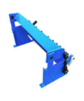 24 Inch Box Pan Brake for 20 Gauge Sheet Metal, Bench Top Bender with 9 Inch Working Height, blue compact heavy duty fabrication tool