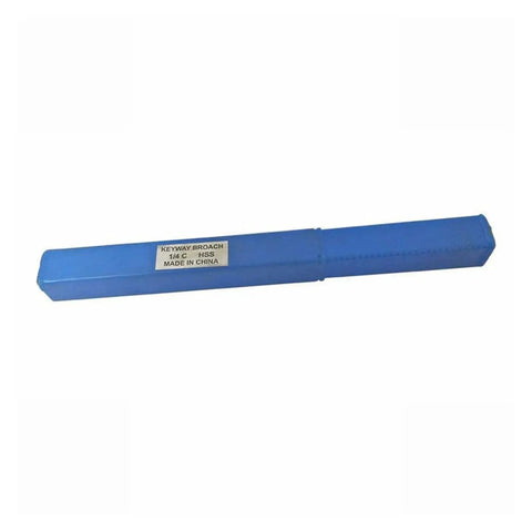 One Eighth Inch Push Type Keyway Broach For High Speed Steel Cutting Tool in blue packaging