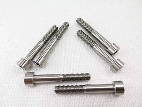 Ultra Premium Top Shelf Pack Of M8 Titanium Bolts Rock Solid Hex Socket Head Cap Screws showcasing multiple rust-free bolts.