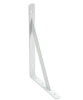 Heavy Duty Shelf Brackets 12 Inch By 8 Inch With Screws 8 Pack White Metal L Brackets For Shelves Floating Shelf Support