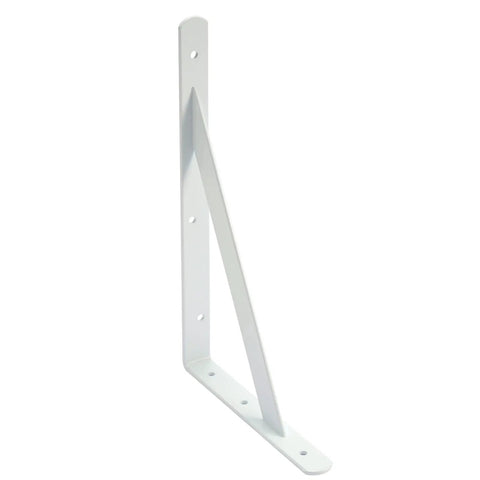Heavy Duty Shelf Brackets 12 Inch By 8 Inch With Screws 8 Pack White Metal L Brackets For Shelves Floating Shelf Support