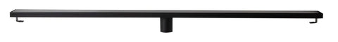 Modern Linear Shower Drain Built Tough With Premium 304 Stainless Steel And A Slick Matte Black Finish, 47 inch linear drain.