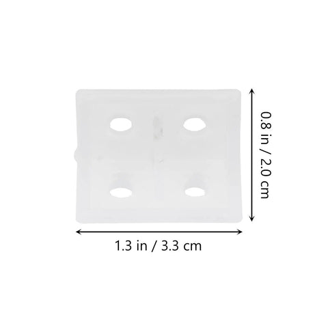 Plastic Corner Bracket Shelf Supports Right Angle Brackets For Easy Furniture And Cabinet Repair Durable Quick Install 100 Pcs