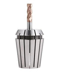 Real Deal Knockout ER11 Collet Chuck For CNC Engraving Spindle Motor, heat-treated steel build with drill bit.
