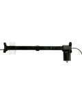 Linear actuator bar for power recliner, black metal rail with white mounting bracket and motor at end.