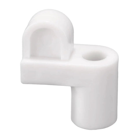 Rock Solid Stormproof Retainers,  heavy duty white nylon clip for window screens, secure against harsh weather, standard size.
