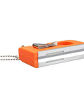 Spirit Level Tool Small Pocket Level with 2 Bubble Spirit Leveler Metal Keychain 3PCS in orange with clip and chain.