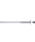Concrete Anchor Bolts 3/4 In By 10 In L-Shaped Hot-Dip Galvanized with nut and USS washer for masonry fastening.
