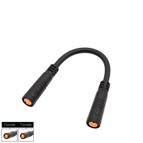 3 Pin Ebike Adapter Cable for Throttle Brake and Gear Sensor Extensions 5.2 Inch Female to Female Connector 3 Pin E Bike Extension Cable for Throttle Brakes and Gear Sensor