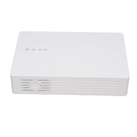 Straight Up Solid Portable Mini Ups With Dual Dc Ports Keeps Your Routers And Modems Alive During Blackouts While Delivering Seamless Five Hour Battery Backup, white compact design with control buttons.