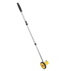 Distance Measuring Wheel Lightweight Extendable Accurate for Home and with gray handle and yellow wheel, ideal for precise measurements.