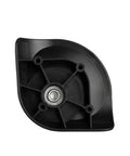 Heavy duty universal suitcase caster wheel showing 360 degree swivel base. Swap Out Your Worn Out Baggage With These Universal Suitcase Caster Wheels Featuring Heavy Duty Swivel Trolley Spinners That Roll Smooth As Silk And Stay Dead Silent On Concrete Floors.