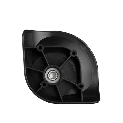 Heavy duty universal suitcase caster wheel showing 360 degree swivel base. Swap Out Your Worn Out Baggage With These Universal Suitcase Caster Wheels Featuring Heavy Duty Swivel Trolley Spinners That Roll Smooth As Silk And Stay Dead Silent On Concrete Floors.