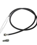 Heavy Duty 6Mm Pneumatic Air Hose With Quarter Inch Us Quick Plug Fits Eighth Inch Pencil Grinders Four Foot Long tough rubber hose.