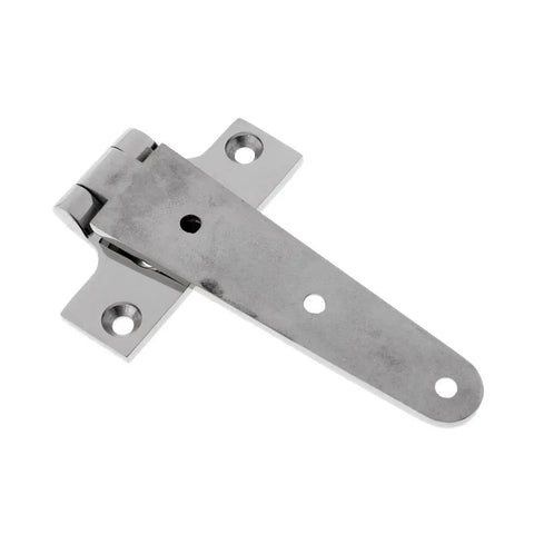 Three Pack Beefy Heavy Duty Tee Hinge Set For Cabinets Gates And Sheds, Marine Grade 316 Stainless Steel With High Polish Finish, Ideal For Indoor Outdoor Doors, Garden Gates, Boat Cabin, Yacht Doors, Wooden Cases. single stainless tee hinge
