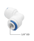 Push To Connect Quick Connect Fitting No Tools Needed For Three Eighths Inch Tube OD Water Filtration RO System Leak Proof Connection