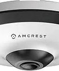 Dope Fisheye IP PoE Security Camera 360 Degree Panoramic 5MP Indoor With IVS Tripwire Intrusion And People Counting Area Reports MicroSD Recording Smart NVR Ready White, ceiling-mounted view